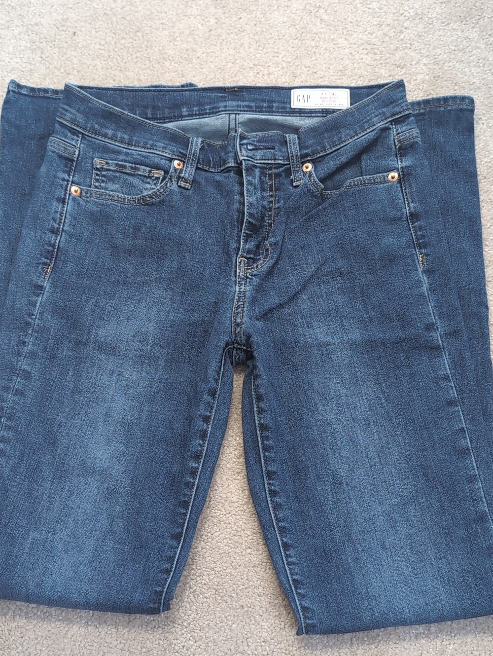 GAP Women’s Baby Boot Cut Jeans in Medium Blue